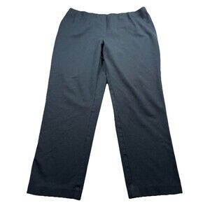 J. Jill Ponte Pull On High Rise Slim Leg Trouser Pants Womens Size XL Black